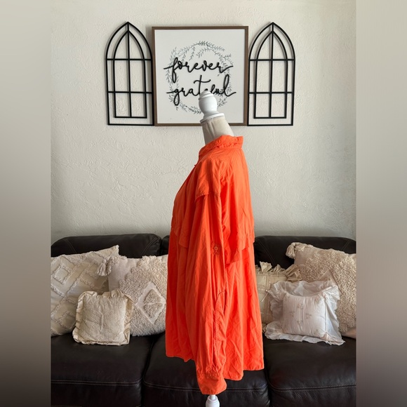 L.L. Bean Button Down Field Shirt Hunter Orange Men’s Size XL Classic Outdoor - Picture 4 of 12